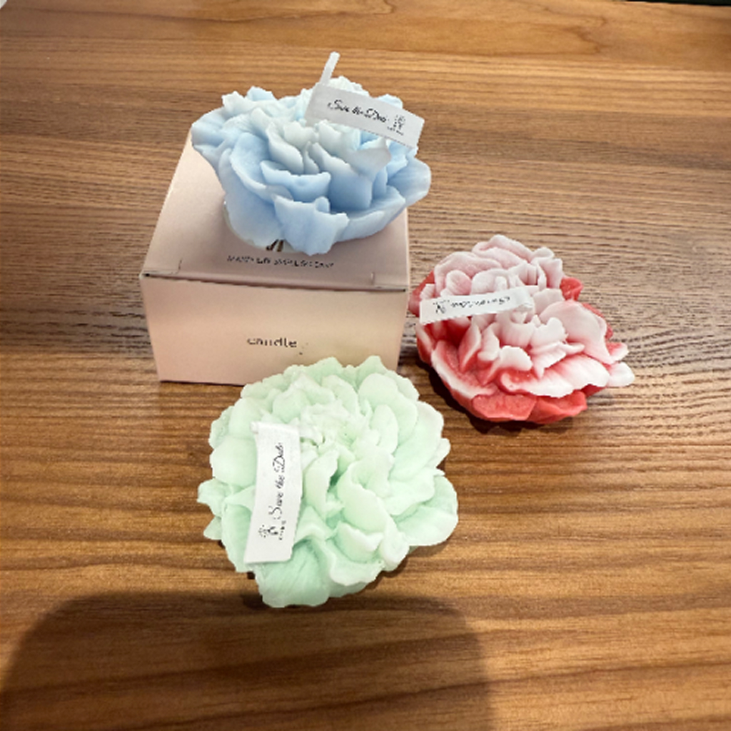 Ароматична колорова свічка-квітка маленька - Зображення 3